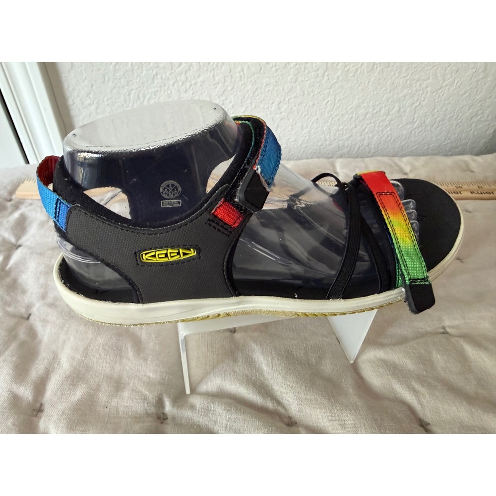Keen Rainbow Tie-Dye Hiking Sandal  6 Adjustable Black‎ Open Toe Outdoor Sporty - Picture 3 of 10